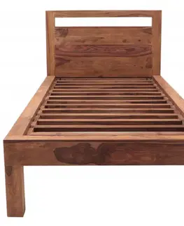 Postele Posteľ Amba 90x200 z indického masívu palisander