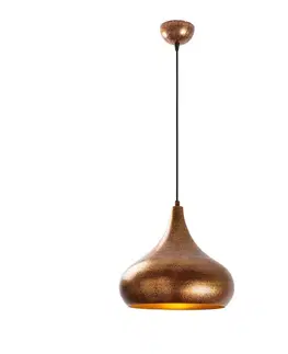Svietidlá Závesný luster Muba - 11550, medená