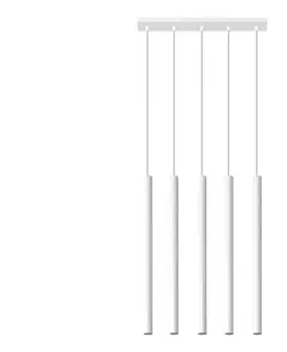 Svietidlá  SL.0468 - Luster na lanku PASTELO 5xG9/8W/230V biela SL.0468