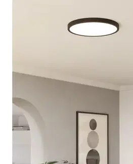 Svietidlá Eglo 901301-LED Stropné svietidlo FUEVA LED/17W/230V 2700/4000/6500K pr.38,9cm čierna 901301