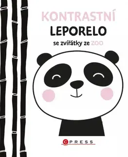 Leporelá, krabičky, puzzle knihy Kontrastní leporelo se zvířátky ze ZOO - Kolektív autorov