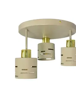 Lampy do obývačky Luster NIVOR 66892 BEIGE LW3