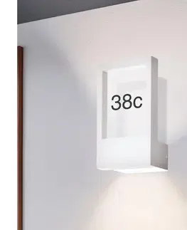 Záhradné lampy Eglo 98143 - Domové číslo MONTEROS 1xE27/28W/230V IP44 biela 98143