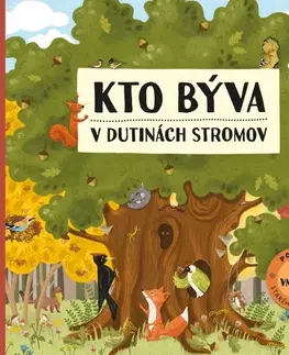 Leporelá, krabičky, puzzle knihy Kto býva v dutinách stromov - Markéta Špačková
