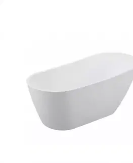 Voľne stojace vane Vaňa Melody 170/80 + sifón klik-klak čierny s prepadom slim čierna