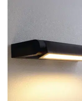 Svietidlá BRILAGI - LED Vonkajšie nástenné svietidlo SALERNO LED/12W/230V 35,5 cm čierna IP65 WO-HR60281-350-OEM-BLK