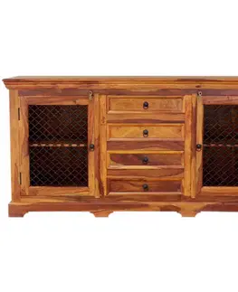Komody Komoda 180x90x45 Jali z indického masívu palisander