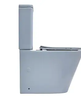 Záchody Wc kombi komplet kombinovaný SAT Infinitio tmavo modrá mat vario odpad SATINF031VPSNDBLM SATINF031VPSNDBLM