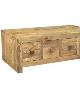 Konferenčné stolíky Konferenčný stolík Hina 110x40x60 z mangového dreva
