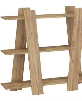 Regály Regál Via 130 Craft Zlatý