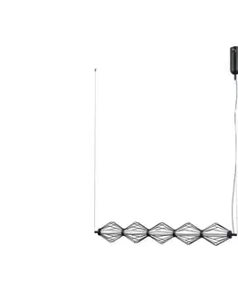 Svietidlá  PND-34403-5-BK - LED luster na lankách SEVILLA LED/25W/230V 3000K čierna PND-34403-5-BK