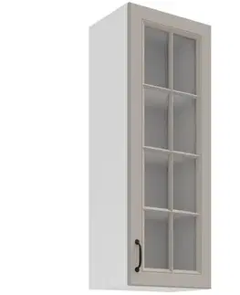 Kuchynské skrinky visiace Kuchynská skrinka Stilo claygrey/biela 40GS-108 1F