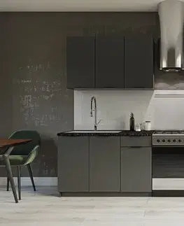 Kuchynské linky RENE moderná kuchynská linka 200, grafit