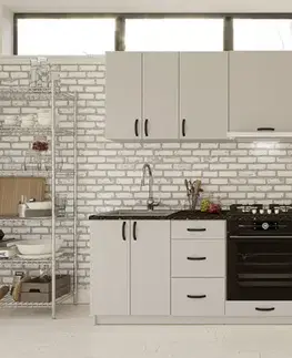 Kuchynské linky DAISY M 240 jednoduchá kuchynská linka 240 cm, kašmír
