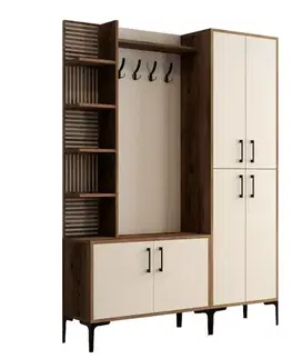 Predsieňové steny Predsieňová stena Viyana DA - Walnut, Cream