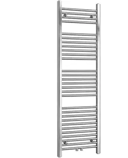 Radiátory do kúpeľne CERANO - Kúpeľňový radiátor Benito - stredové pripojenie 50mm/bočné - 460 W - chróm - 1500x450 mm CER-673851