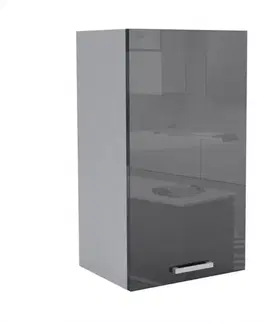 Kuchynské skrinky visiace Kuchynská skrinka G1F 40 V-72 LUX čierna