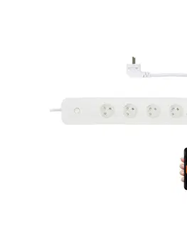 LED osvetlenie  NEO 07771L- Predlžovací kábel NEO LITE Smart 4AC+3xUSB+1xUSB C Wi-Fi Tuya 07771L