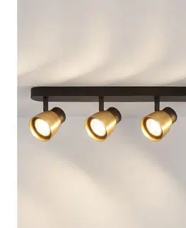Svietidlá BRILAGI - Bodové svietidlo NUGGET 4xGU10/30W/230V čierna/zlatá WO-OEM-25CF-D04-BG