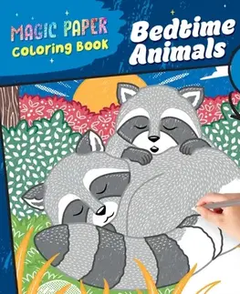 Nalepovačky, vystrihovačky, skladačky Magic Paper Coloring Book: Bedtime Animals - Natascha Pitz
