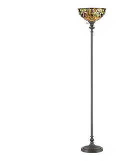 Lampy Elstead QZ-KAMI-UL - Stojacia lampa Tiffany KAMI 1xE27/100W/230V QZ-KAMI-UL