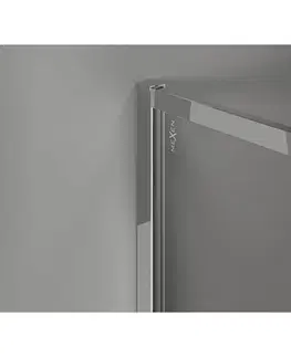 Sprchové dvere MEXEN/S - Kyoto-XF Sprchová zástena WALK-IN s rámom 60 x 202, dekor 10 mm, chróm 800-060-104-01-30-X