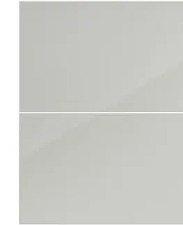 Dvierka a čelá zásuviek pre kuchynske skrinky Kuchynská predná časť D60s2+1 L9 K900 Bianco Hg Griii