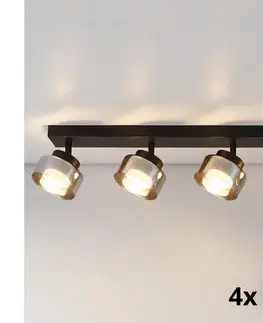 Svietidlá BRILAGI - LED Bodové svietidlo AURA LUX 4xGX53/30W/230V čierna/dymová WO-OEM-CF-09-BK