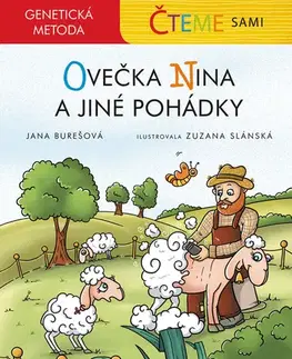 Rozprávky Čteme sami – genetická metoda - Ovečka Nina a jiné pohádky - Jana Burešová