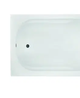 Vane BESCO - Obdĺžniková vaňa Vindobona - Nožičky k vani - Bez nožičiek, Rozmer vane - 138 × 70 cm OLVVIN14