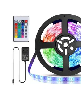 LED osvetlenie  B.V.  - LED RGB stmievateľný pásik 5m LED/24W/12/230V IP65 + DO B10301WNS