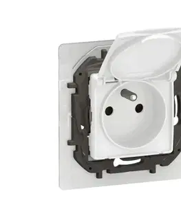 Predlžovacie káble Legrand - Vonkajšia domová zásuvka bez rámika 250V/16A NILOE IP44 biela NP3108WH