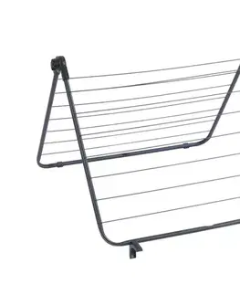 Svietidlá WENKO 63003100 - Sušiak na bielizeň CHAMPION 65x114 cm čierny 63003100