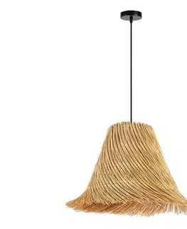 Svietidlá  08273L - Luster na lanku NATURALEZA 1xE27/40W/230V pr. 45 cm ratan 08273L