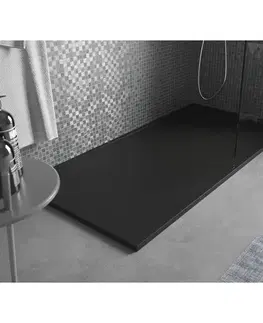 Vane MEXEN - Amon obdĺžniková sprchová vanička SMC 150 x 90, čierna 4F709015