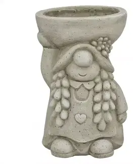 Záhradné dekorácie Trpaslík s kvetináčom UA02-2202099