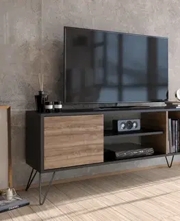 TV stolíky TV stolík Mistico (140) - Walnut, Black