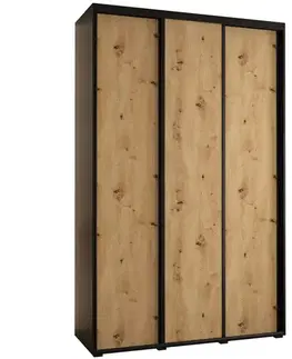 Šatníkové skrine Skriňa 45 Canaris 1 170 čierna/artisan/čierna