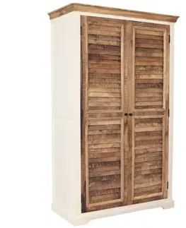 Šatníkové skrine Skriňa Agni 120x200x60 z indický masív mango