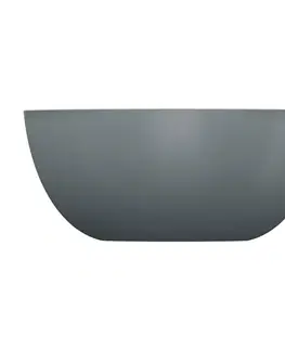 Umývadlá OMNIRES - SHELL M+ umývadlo na dosku, O35 cm, popolavo šedá matná SHELL350UNAG