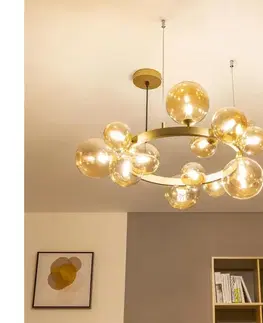 Svietidlá BRILAGI - LED Luster na lanku MILLA 15xG9/3W/230V zlatá 6010-15GA