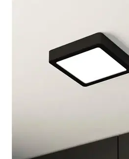 Svietidlá Eglo 900586 - LED stmievateľné stropné svietidlo FUEVA LED/11W/230V čierne 900586