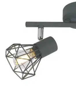 Nástenné svetlá Nástenná lampa Verve, pásik E14, matná sivá