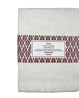 Záclony do obývačky Záclona s pútkami Ulla polyester ecru 140x180 Merkury Home II/22