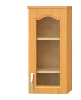 Kuchynské horné skrinky KONDELA Lora MDF New W40S P horná kuchynská skrinka jelša