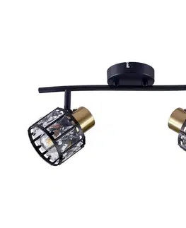 Svietidlá  Prisadený luster ZAHARA 2xE27/10W/230V čierna 336774