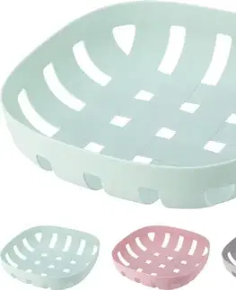 Podnosy a tácky Kinekus Košík na ovocie 26x6,5 cm plast mix