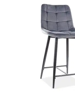 Barové stoličky KIK barová stolička, Bluvel 14 - svetlošedá