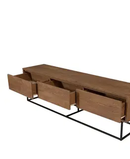 TV stolíky JAY TV stolík na nožičkách, orech/čierna