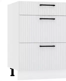 Kuchynské skrinky stojace Skrinka do kuchyne  Kate d60s/3 svetlo šedá mat